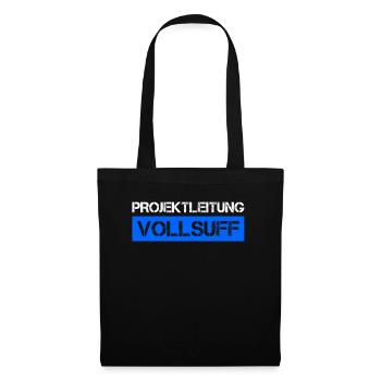Bier Saufen Shirt Damen Herren Feiern Partnerlook - Stoffbeutel - Schwarz - Vorne
