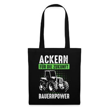 Tractor Farmer Farmer Tractor Tractor Driver - Tote Bag - black - Front