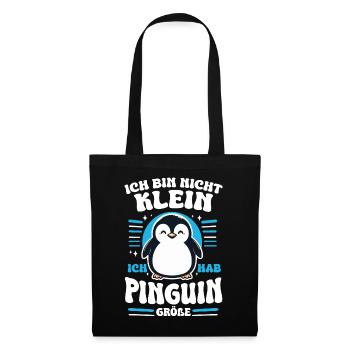 Pinguin Zwergpinguine Kaiserpinguin - Stoffbeutel - Schwarz - Vorne