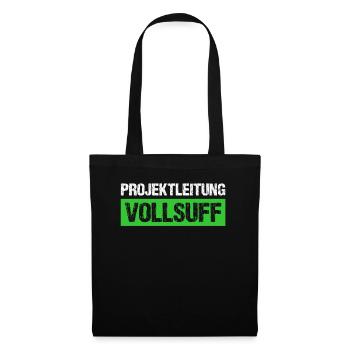 Bier Saufen Shirt Damen Herren Feiern Partnerlook - Stoffbeutel - Schwarz - Vorne