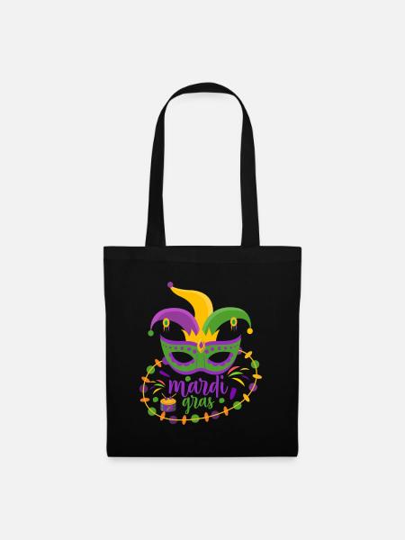 Mardi Gras - Stoffbeutel - Schwarz