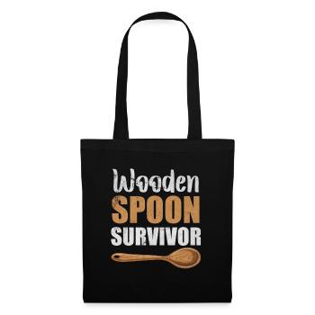 Wooden Spoon Survivor Parenting Parents - Tote Bag - black - Front