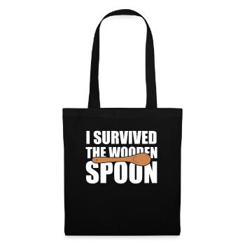 I Survived The Wooden Spoon Training - Tote Bag - black - Front