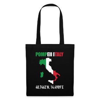 Pompeii Italy Italian Map Flag Geography - Tote Bag - black - Front
