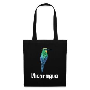 Nicaragua Guardabarranco Nationalvogel Urwald - Stoffbeutel - Schwarz - Vorne