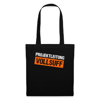 Bier Saufen Shirt Damen Herren Feiern Partnerlook - Stoffbeutel - Schwarz - Vorne