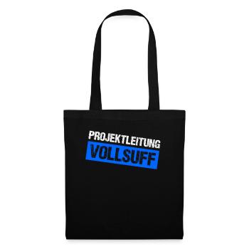 Bier Saufen Shirt Damen Herren Feiern Partnerlook - Stoffbeutel - Schwarz - Vorne