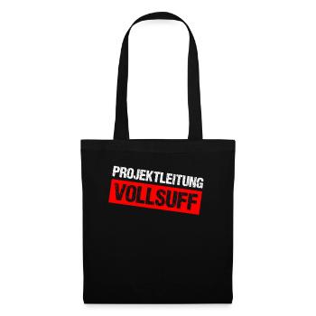 Bier Saufen Shirt Damen Herren Feiern Partnerlook - Stoffbeutel - Schwarz - Vorne