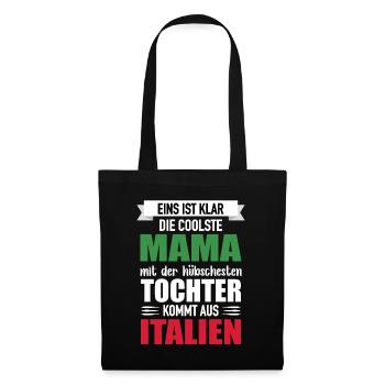 Mom Prettiest Daughter Italy Gift - Tote Bag - black - Front