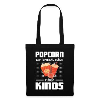 Popcorn qui a besoin de cinémas silencieux - Sac en tissu - noir - Devant