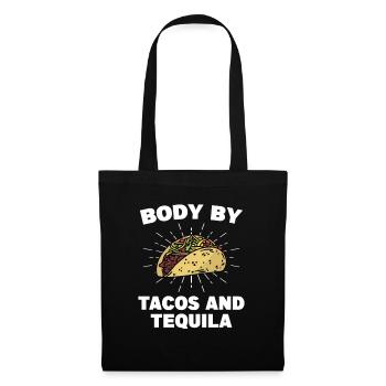 Body By Tacos Et Tequila Cuisine Mexicaine - Sac en tissu - noir - Devant