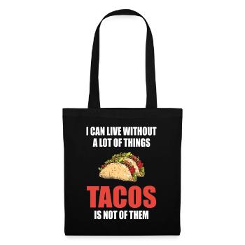 Taco Dienstag Nachos Burritos Taco Squad Geschenk - Stoffbeutel - Schwarz - Vorne