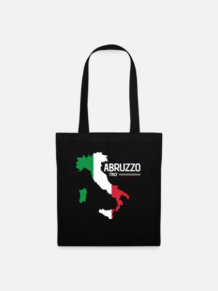 Abruzzo Italy Abruzzo Map Regions Italy - Tote Bag - black