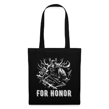 Guerriers vikings pour la gloire et la gloire Valhalla - Sac en tissu - noir - Devant