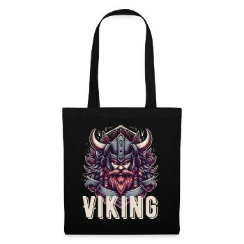Berserker Viking Valhalla Guerrier nordique - Sac en tissu - noir - Devant