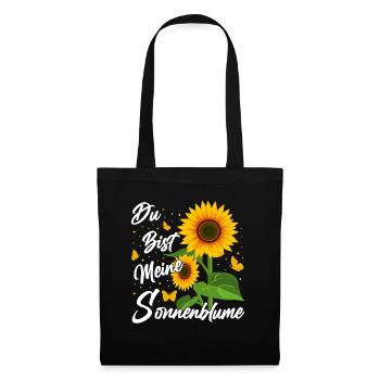 Tu es mon jardin de partenariat de tournesols - Sac en tissu - noir - Devant
