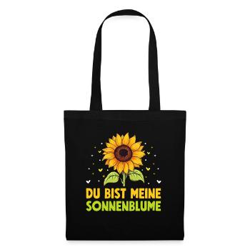 Tu es mon jardin de partenariat de tournesols - Sac en tissu - noir - Devant