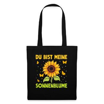 Tu es mon jardin de partenariat de tournesols - Sac en tissu - noir - Devant