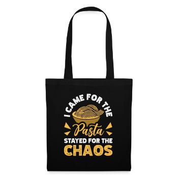 Came For Pasta Stayed For Chaos Italian Cuisine - Tote Bag - black - Front