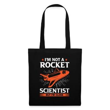 Raumfahrtingenieur Rocket Scientist Mais je suis proche - Sac en tissu - noir - Devant