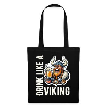Bière Viking Warrior Acclamations Valhalla Odin Nordmann - Sac en tissu - noir - Devant