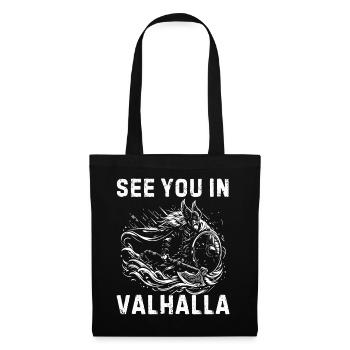 Rendez-vous au Valhalla - Viking Warrior Berserker - Sac en tissu - noir - Devant