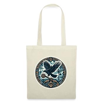 Odin Raven Rune nordique Munin Hugin Mythologie - Sac en tissu - nature - Devant