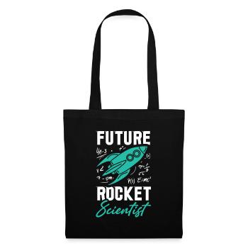 Rocket Scientist Future Mathematiker Rackete - Stoffbeutel - Schwarz - Vorne