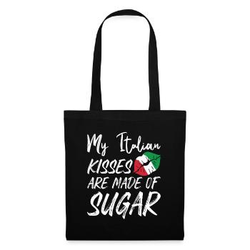 Italian Kisses Are Made Of Sugar Italienisch Kuss - Tote Bag - black - Front