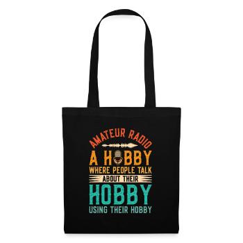 Retro Amateur Radio Hobby Radio Show Speaker - Tote Bag - black - Front