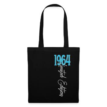 1964 Vintage anniversaire drôles dictons - Sac en tissu - noir - Devant