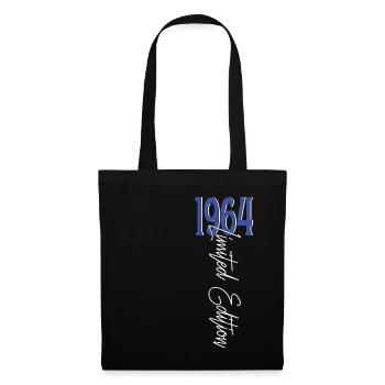 1964 Vintage anniversaire drôles dictons - Sac en tissu - noir - Devant