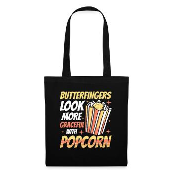 Popcorn Butter Finger - Tote Bag - black - Front