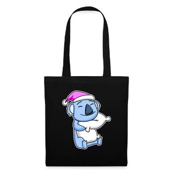 Koala Bear Tired Sleeping Sleeping Girl - Tote Bag - black - Front