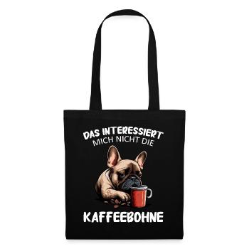 Bouledogue français Frenchie Dog - Sac en tissu - noir - Devant