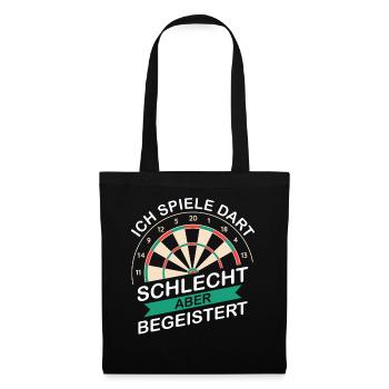 Dart Darts Dart Player Dart Sport - Tote Bag - black - Front