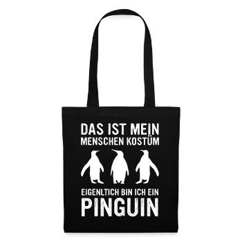 Pinguin Zwergpinguine Kaiserpinguin - Stoffbeutel - Schwarz - Vorne