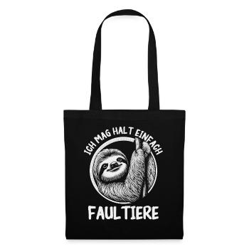 Sloth, Sloths, Animal, Sleeping, Lazy - Tote Bag - black - Front
