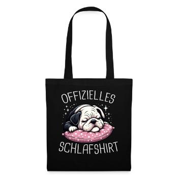 Bouledogue français Frenchie Dog - Sac en tissu - noir - Devant