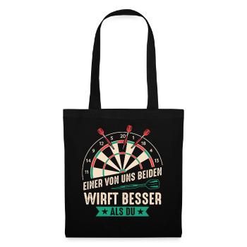 Dart Darts Dart Player Dart Sport - Tote Bag - black - Front