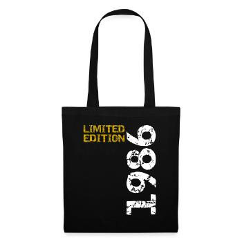 1986 édition limitée anniversaire cadeau femme mari - Sac en tissu - noir - Devant