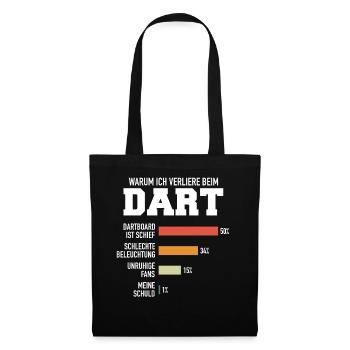 Fléchettes Fléchettes Joueur de fléchettes Fléchettes Sport - Sac en tissu - noir - Devant