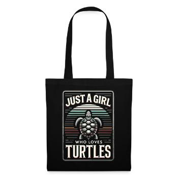 Turtle Sea Turtle Turtle Animal - Tote Bag - black - Front