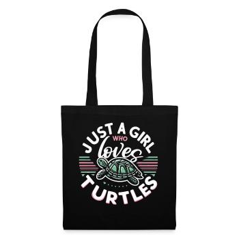 Turtle Sea Turtle Turtle Animal - Tote Bag - black - Front