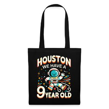 Cadeau 9 ans anniversaire garçon - Sac en tissu - noir - Devant