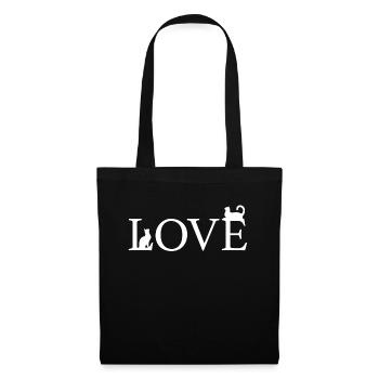 Chat, Amoureux Des Chats, Propriétaire De Chat, Chaton - Sac en tissu - noir - Devant