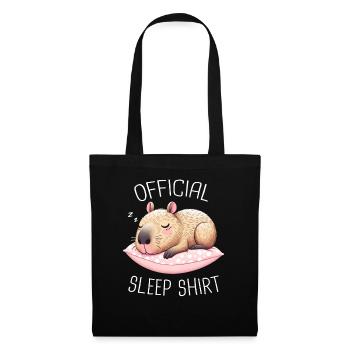 Capybara Capybara Rongeur Animal - Sac en tissu - noir - Devant