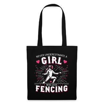 Escrimeur - Sac en tissu - noir - Devant