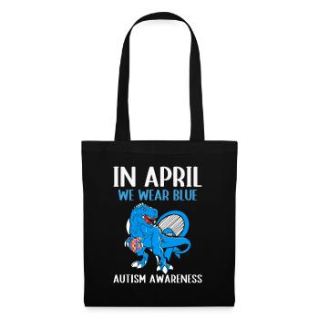 Autism Awareness in April We Wear Blue - Tote Bag - black - Front