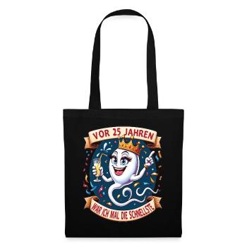 Il y a 25 ans, j’étais la femme la plus rapide - Sac en tissu - noir - Devant